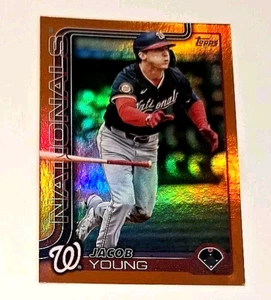 2025 Topps Series Two Orange #413 Jacob Young #18/25 Washington Nationals Star - Bild 1 von 3