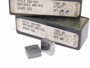 NEW SURPLUS 12PCS. TRW  SNC 43L  GRADE: CQ2  CARBIDE INSERTS - Picture 1 of 1