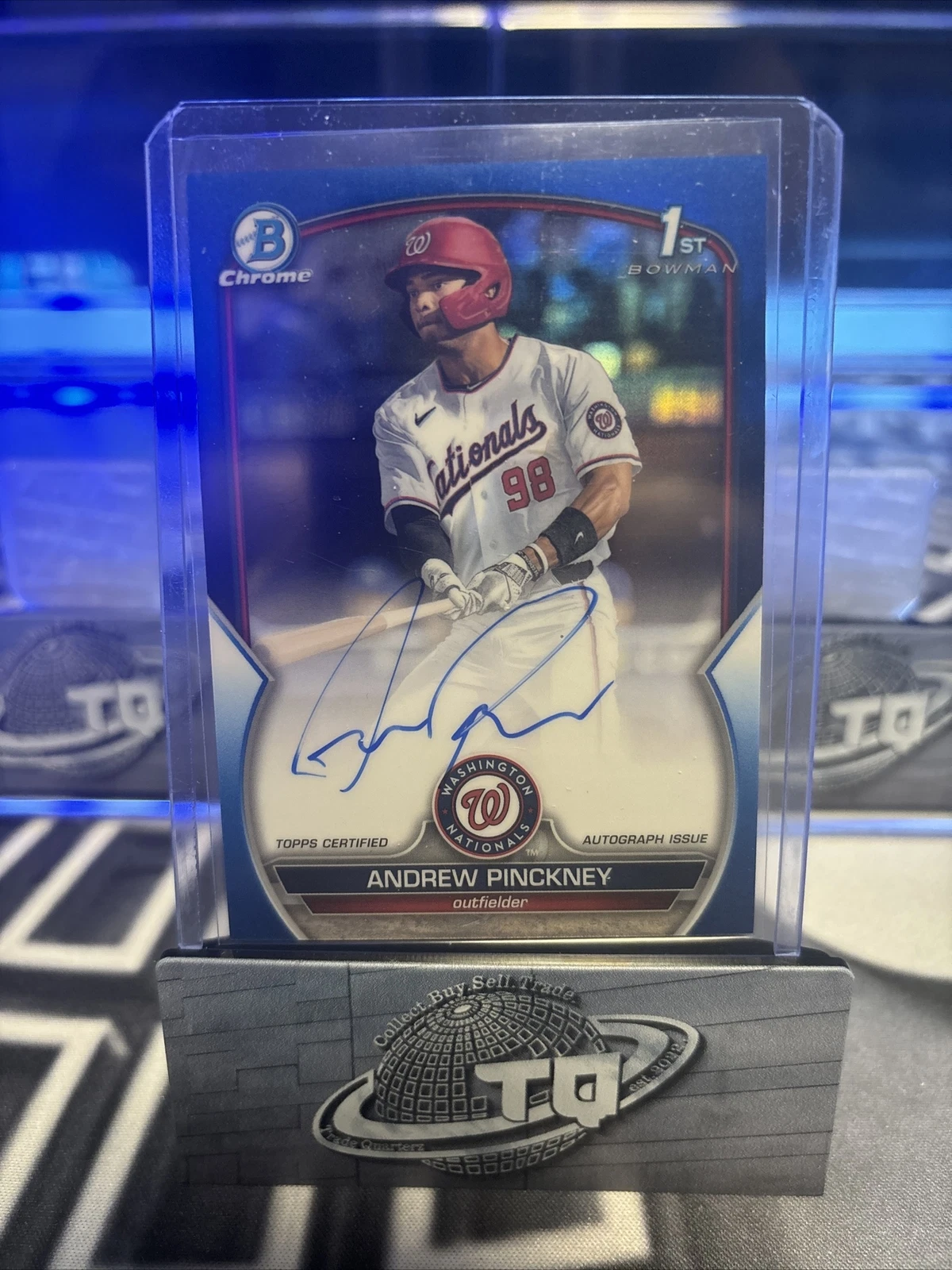 2023 Bowman Draft Chrome CDA-AP Andrew Pinckney True Blue Refractor Auto /150