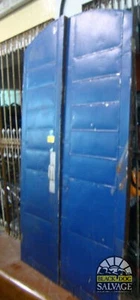 Industrial Steel Fire Doors, Pair, 8.3 Feet Tall x 60"W NC Cotton Mill Salvage - Picture 1 of 3