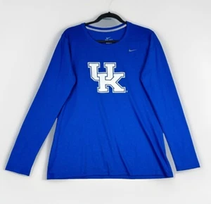 Kentucky Wildcats Nike Dri-Fit Shirt Womens Large Long Sleeve Pullover Crew Neck - Picture 1 of 9