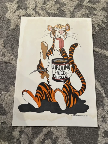 Clemson Tigers Carolina Fried Chicken Poster Print Cover