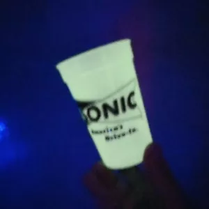 SONIC America’s Drive-In Glow In The Dark Dr Pepper 12 oz Cup USA Aakron Vintage - Picture 1 of 7