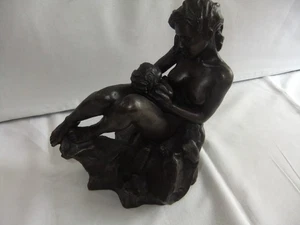 Vintage Heredites Cold Cast Resin Bronze Sculpture MR2 "First Love"  20x17x10 cm - Picture 1 of 14