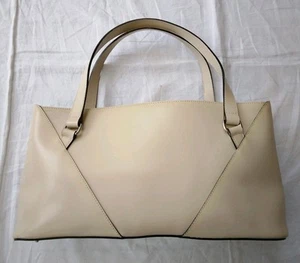 Exklusive DesignerTasche,Schultertasche Original STRENESSE,Leder,Elfenbeinfarbig - Bild 1 von 23