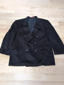 Nordstrom Classic Collection Loro Piana 100% Kaschmir Mantel Zweireiher Schwarz - Bild 1 von 15