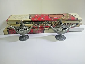 Aladdins lamp metal incense burners (x2) with 5 open packs of incense. See pics. - Picture 1 of 14