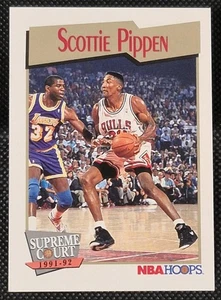 1991-92 NBA Hoops Scottie Pippen Supreme Court No. 456 HOF Chicago Bulls - Picture 1 of 6