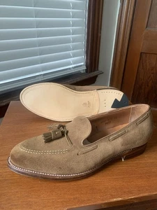 NUEVO con CAJA | ZAPATOS MOCASINES ALDEN 11D GAMUZA RAPÉ BORLA 3403 11 D - Imagen 1 de 23