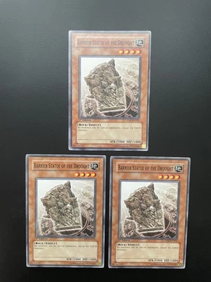 Yugioh Barrier Statue Of The Drought CDIP-EN022 1st Edition Common NM/LP X3 - Image 1 of 2