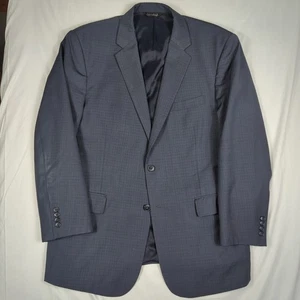 JOS A BANK TRAVELLERS COLLECTION Blau Kariert Blazer Anzug Mantel JACKE Herren 44R - Bild 1 von 15