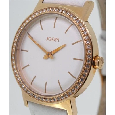 Joop Ladies' Watch JP101252F03 Stainless Steel Rose AB Leather White Zirconia RRP 199,- - Image 1 of 4