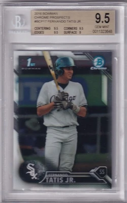 BGS 9,5 gema como nueva 2016 Bowman cromo 1er radiocontrol primer Fernando Tatis Jr. Padres Gr274 Foto 1 de 2
