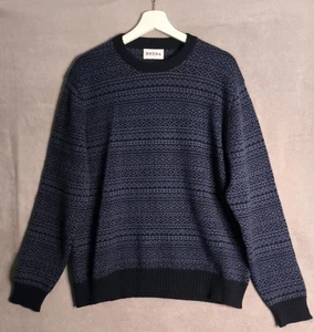 Brora Scotland Herren Navy Rundhals Fair Isle Pullover superfeine Wolle/Kaschmir Gr. M - Bild 1 von 9