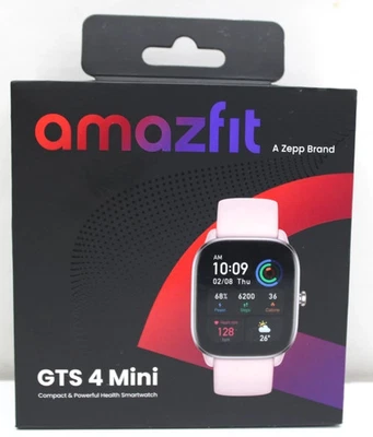 Amazfit GTS 4 Mini Smart Watch: Fitness Tracker with 120+ Sport Modes-Pink - Image 1 of 3