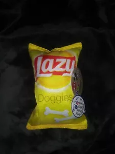 *NEW* SPOT FUN FOOD *LAZY DOGGIES* TOY BAG OF CHIPS FOR DOGS - Picture 1 of 4