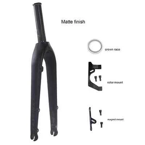 Carbon Fork 20 Inch 406 451 Disc Brake 100mm Flat Mount for Folding Bike - Picture 1 of 29