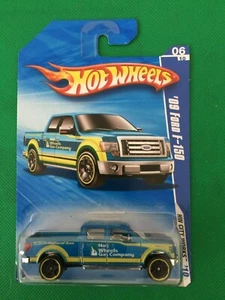 2010 Hot Wheels #114 HW City Works 6/10 '09 FORD F-150 Blue Variation B68 - Picture 1 of 9