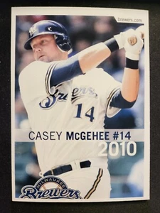 2010 Milwaukee Brewers Police Two Rivers Casey Mcgehee Card - Picture 1 of 2