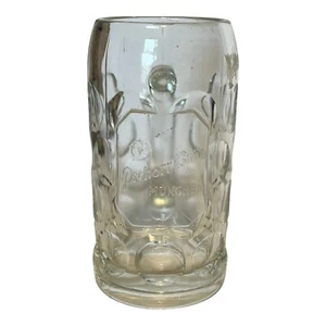 Vintage Octoberfest Pschorr Munchen Large 1L Heavy Dimpled Glass Stein Tankard - Picture 1 of 8