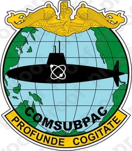 STICKER U.S. Navy Commander Submarine Force U.S. Pacific Fleet (COMSUBPAC) - Picture 1 of 2