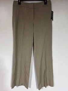 NEU MIT ETIKETT RAFAELLA DAMEN MODERNE PASSFORM BREITE BEIN STRETCH KHAKI KLEIDHOSE GR.: 8 - Bild 1 von 8