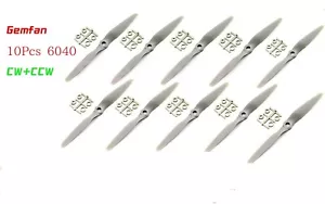 Gemfan 10pcs APC Style 6040 6 x 4 Nylon Propeller Prop for RC Airplanes(CW+CCW) - Picture 1 of 5