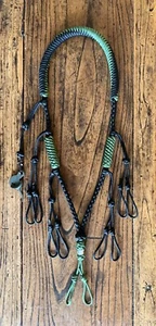 Paracord Duck Goose Waterfowl Call Black Fern Lanyard With OD Green Finisher - Picture 1 of 5