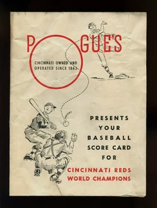 1940 Cincinnati Reds World Champions POGUES 1941 Schedule Scorecard - Picture 1 of 2