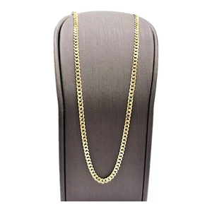 9ct 9K Yellow Gold Italian Curb Link Chain Necklace 6.78 Grams 45.5cm. Brand New - Picture 1 of 8