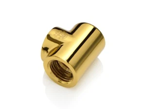 "Bitspower True Brass T-Block con triplo IG1/4" - Foto 1 di 5