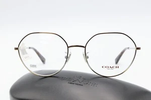 Telaio Coach HC 5106 9339 marrone lucido sfumato 54-18-140 con custodia Coach C284 - Foto 1 di 11