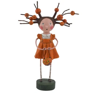 Lori Mitchell Twiggy Hair Girl Halloween Figur Volkskunst Figur - Bild 1 von 4