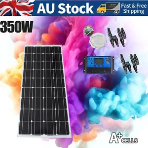12V 350W Fixed Solar Panel Kit Mono Generator Caravan Camping Charger 350 Watt - Picture 1 of 9