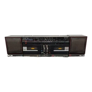 Sharp QT 95 Portable Hi-Fi Component System Double Cassette Detachable Speakers - Picture 1 of 5