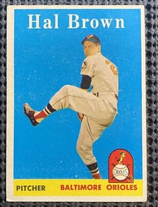 1958 Topps Baseball Hal Brown #381 ExMT