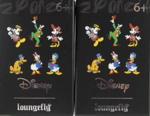 Loungefly Disney Topolino Dapper Spille Smaltate Scatole Cieche Lotto di 2 Sigillate 2024 Nuove - Foto 1 di 12