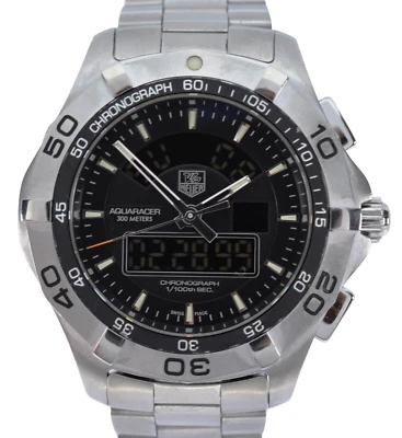 Men's 43mm Tag Heuer Aquaracer 300M Analog Digital Dive Watch Ref: CAF1010-0! - Image 1 of 4
