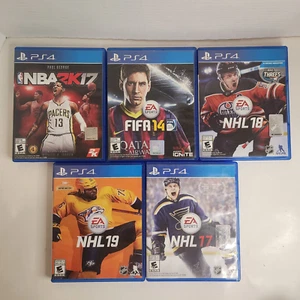 Lote de juegos Playstation PS4 (5) juegos deportivos NBA FIFA NHL - Imagen 1 de 3