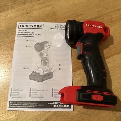CRAFTSMAN V20 LED Work Light, Cordless Handheld, 140 Lumens, Bare Tool Only - Image 1 of 4