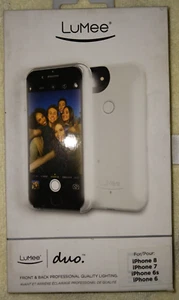 LuMee Duo LED Lighting Selfie Case for iPhone 8/iPhone 7/iPhone 6/6s - White NEW - Picture 1 of 2