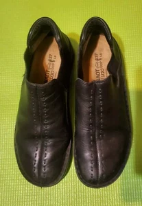 NAOT Zuecos de cuero sin cordones para mujer Botines Zapatos de cuña talla 37 EE. UU. 6-6,5 Otoño - Imagen 1 de 11