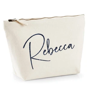 Personalised Make Up Bag Birthday Present Gift for Her Christmas Stocking Filler - Picture 1 of 5