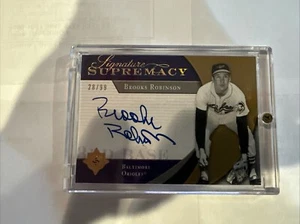 2005 upper deck signature supremacy Brooks Robinson 28/99 Auto - Picture 1 of 2