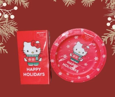 Hello Kitty Birthday Party Supplies Plates Napkins Party Supplies - Image 1 of 4