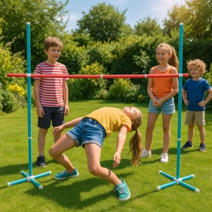 Giant Limbo Garden Game Set Hawaiian Theme Party Adult & Children's Beach Play - Picture 1 of 6