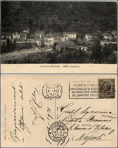 Pontegrande, Bannio Anzino, panorama Valle Anzasca, viag.1921 - Picture 1 of 1