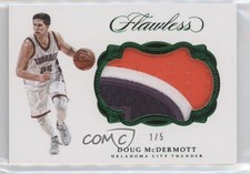 2016-17 Panini Flawless Patch Emerald /5 Doug McDermott #P-DMD Patch