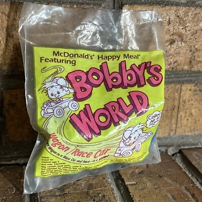 McDonalds Happy Meal Bobbys World Wagon coche de carreras juguete 1994 edades 3+ Fox niños Foto 1 de 4