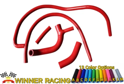 KIT DE MANGUERA DE RADIADOR Y CALENTADOR DE SILICONA PARA AUSTIN/ROVER MINI 850/1000/1100 -1990 ROJO Foto 1 de 4